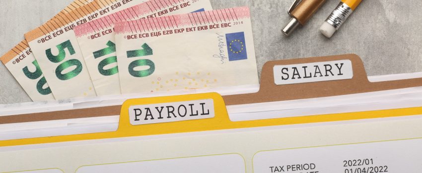 Payroll statement, tax deductions, and salary payment system. High quality photo
